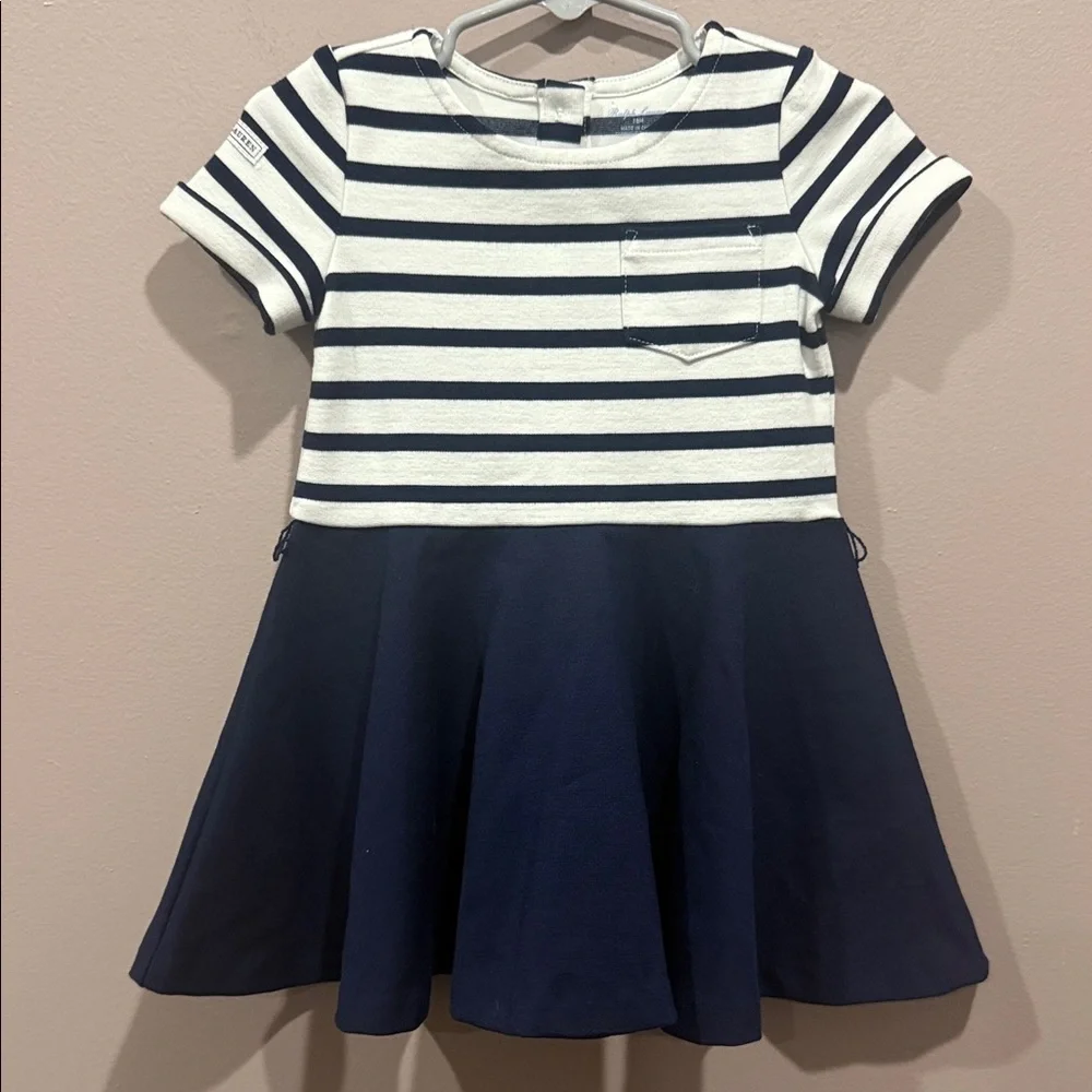 Ralph Lauren Navy and White‎ Striped Dress